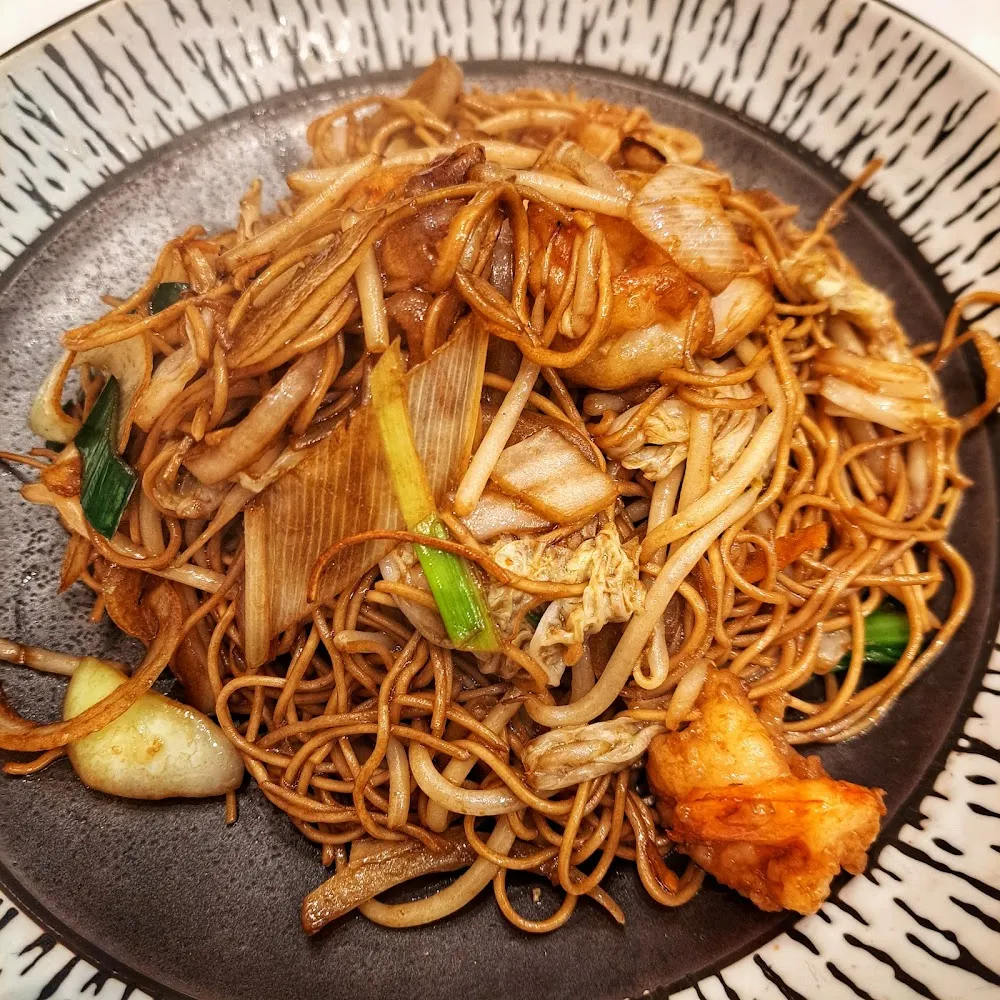 Nouilles Sautées Aux Crevettes